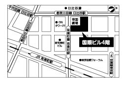 東京本社 新住所地図